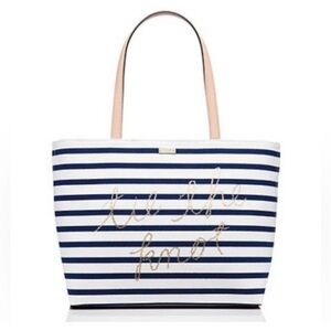 Kate Spade Canvas & Leather Tie the Knot tote